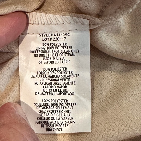 Cache Gold Shimmer One-Shoulder Jeweled Evening Dress Size 4 - Picture 5 of 8